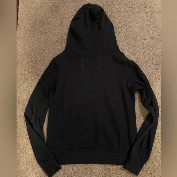 5 STRIPE HOODIE - CHARCOAL SMALL - Picture 3 of 6